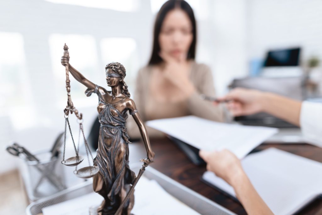 woman seeking legal advice to a lawyer